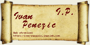 Ivan Penezić vizit kartica